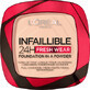 Loreal Paris Infaillible 24H Fresh Wear Kompaktpuder 180 Rose Sand, 9 g