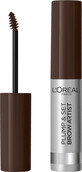 Loreal Paris Plump&amp;Set Brow Artist mascara pentru spr&#226;ncene 108 Dark Brunette, 4,9 ml