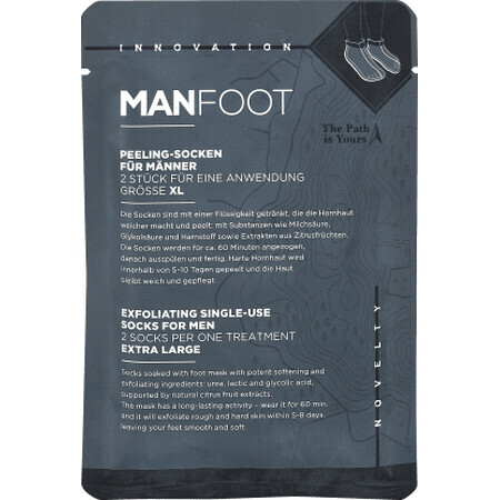MANFOOT Einweg-Peelingsocken für Männer, 1 Stück