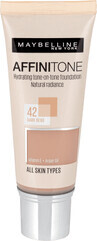 Maybelline New York Fond de teint Affinitone 42 Dark Beige, 30 ml