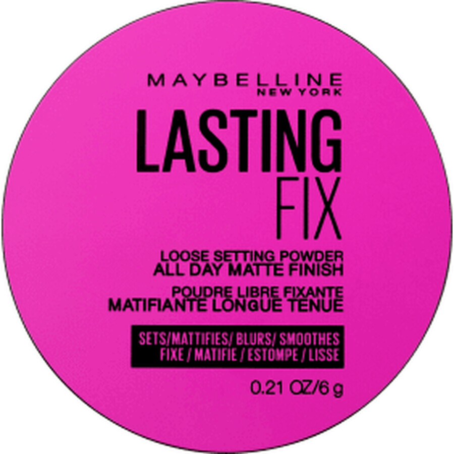 Maybelline New York Lasting Fix Pudră pulbere translucidă, 6 g