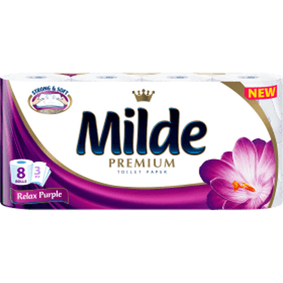 Milde Ultra soft weißes Toilettenpapier, 8 Stück