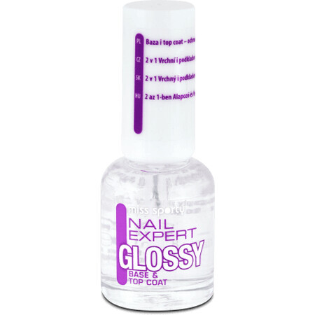 Miss Sporty Nail Expert Glossy Unter- und Überlack, 8 ml