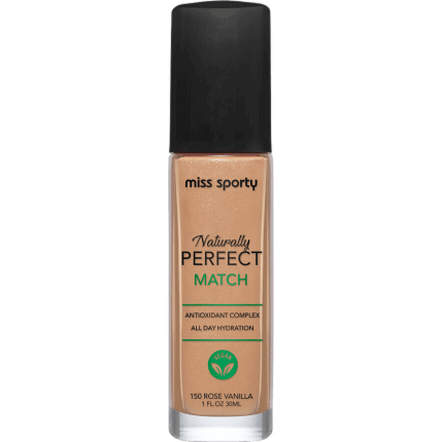 Fondotinta Miss Sporty Naturally Perfect Match 150 Rosa Vaniglia, 30 ml