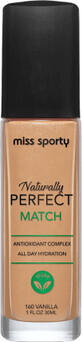 Miss Sporty Naturally Perfect Match Foundation 160 Vanille, 30 ml
