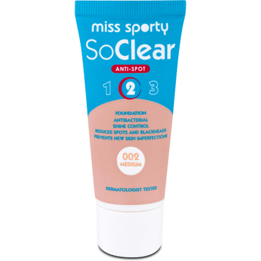 Miss Sporty So Clear Foundation 002 Medium, 30 Stück