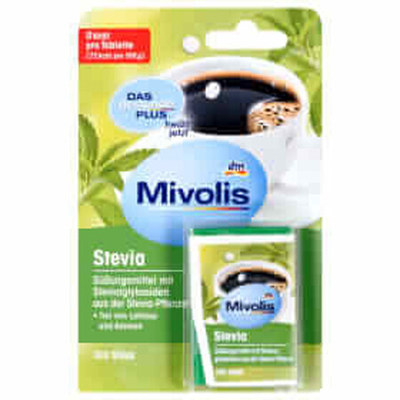 Mivolis Süßstoff Stevia Tabletten, 100 Stück