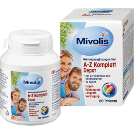 Mivolis Vitamine A-Z, 138 g, 100 Tabletten