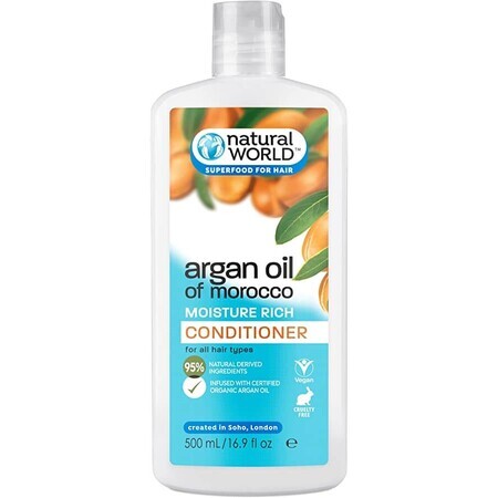 Natural World Balsam păr argan, 500 ml