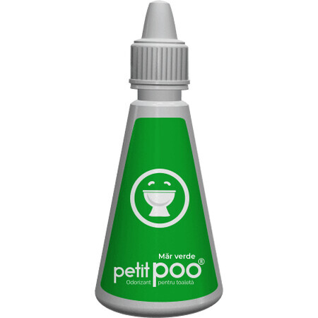 petit poo Odorizant toaletă picături măr verde, 14 ml