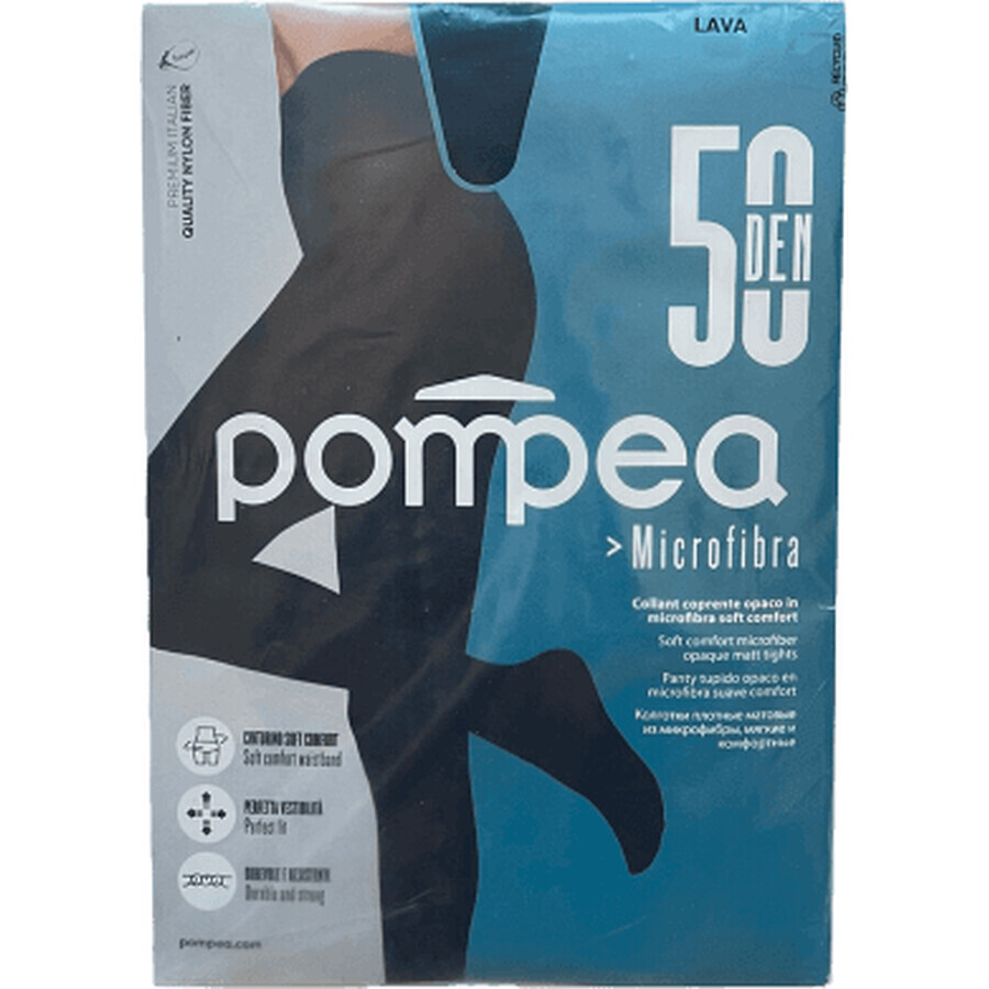 Pompea Dres damă Microfibră 50 DEN Lava 4-L, 1 buc