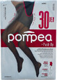 Pompea Push-Up Damen Dres 30 DEN 3-M schwarz, 1 St&#252;ck