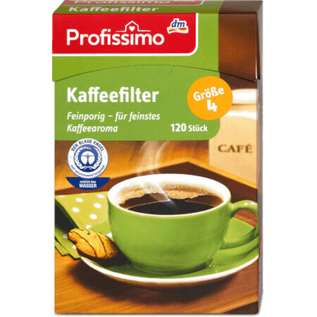 Profissimo Filtre de cafea, mărimea 4, 120 buc