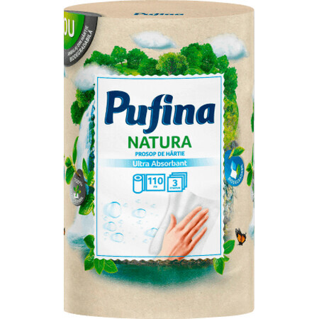 Pufina Prosop de bucătărie Natura 110 foi, 1 buc