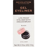 Revolution Gel Eyeliner Topf Eyeliner mit Pinsel, 3 g