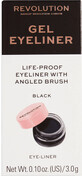 Revolution Gel Eyeliner Topf Eyeliner mit Pinsel, 3 g