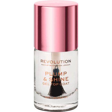 Revolution Plump&Shine Gel Top Coat, 10 ml