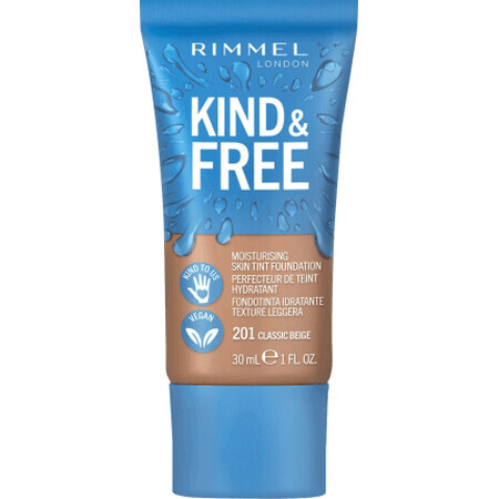 Rimmel London Fond de ten Kind&Free 201 Classic Beige, 30 ml