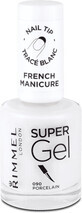 Rimmel London Super Gel French Manicure Nagellack 090 Porzellan, 12 ml