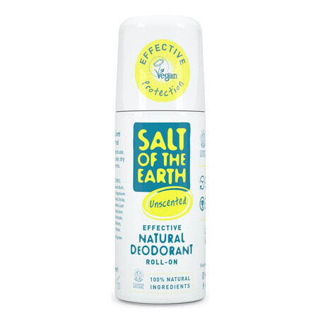 Salt Of The Earth Natürliches geruchloses Roll-On Deodorant, 75 ml, Crystal Spring