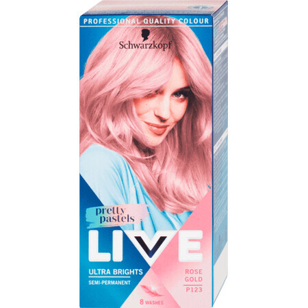 Schwarzkopf Live Semi-permanente Haarfarbe P12 Rose Gold, 80 g