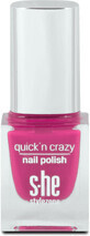 S-he colour&amp;style Quick&#39;n crazy Nagellack 323/640, 6 ml
