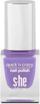 S-he colour&amp;style Quick&#39;n crazy Nagellack 323/660, 6 ml