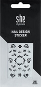 S-he colour&amp;style Nagelsticker, 1 Set