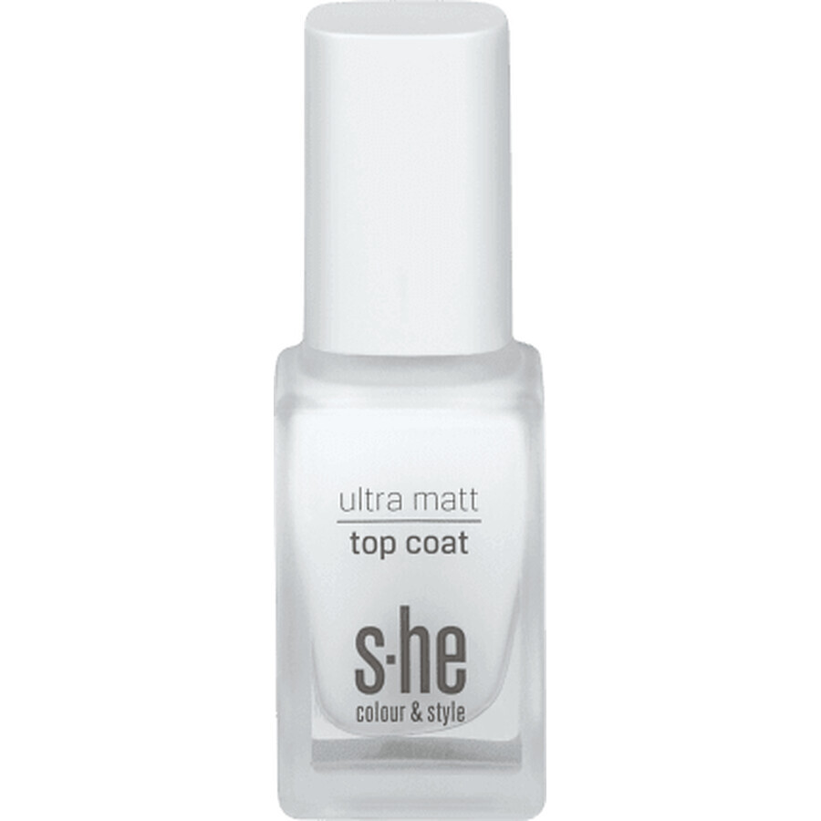 S-he colour&amp;style Ultra matt top coat 313/001, 10 ml