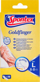 Spontex Mănuși latex Goldfinger L, 10 buc