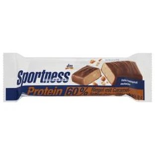 Sportness Proteinriegel mit Karamell-Toffee-Knusper-Geschmack, 45 g