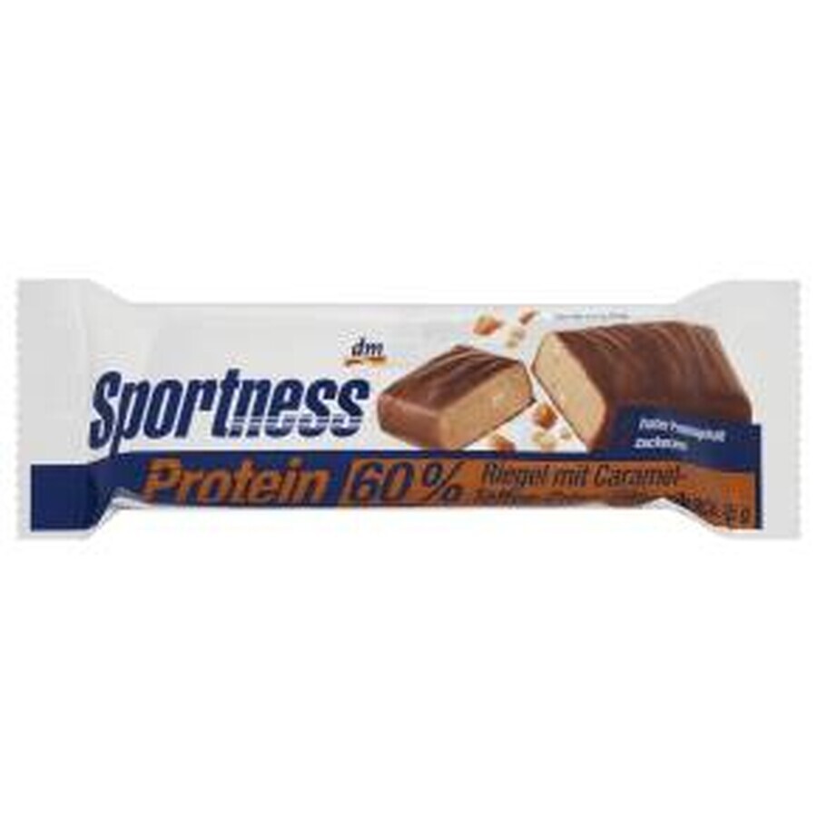 Sportness Proteinriegel mit Karamell-Toffee-Knusper-Geschmack, 45 g