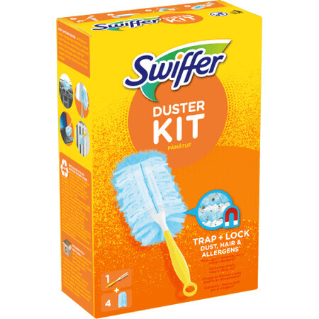 Swiffer Set pămătuf pentru curățarea prafului cu 4 rezerve, 1 buc