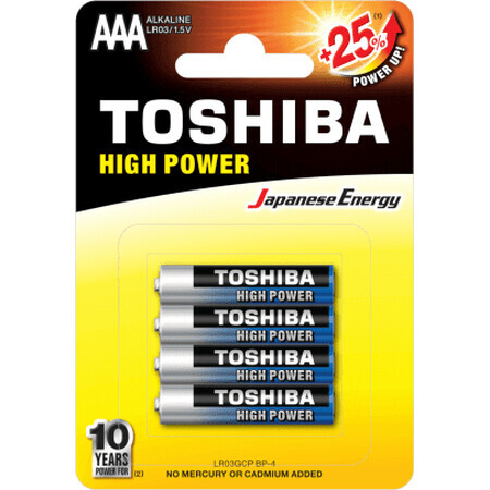 Toshiba R3-AAA-Batterien, 4 Stück