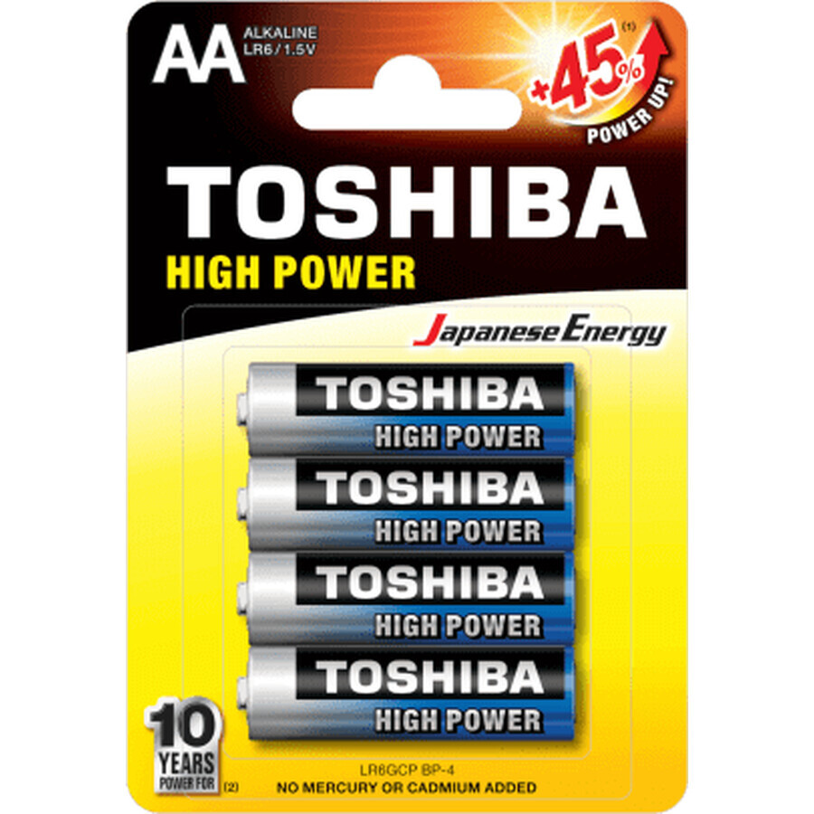 Toshiba-Batterien R6-AA, 4 Stück