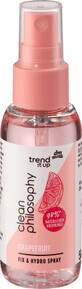 Trend !t up Clean Philosophy spray fixare machiaj, grapefruit, 50 ml