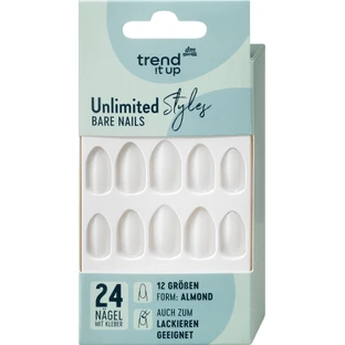 Trend !t up Unlimited Styles Bare Nails sztuczne paznokcie, 24 szt.