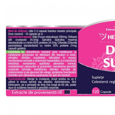 Detox Slim, 120 capsules, Herbagetica
