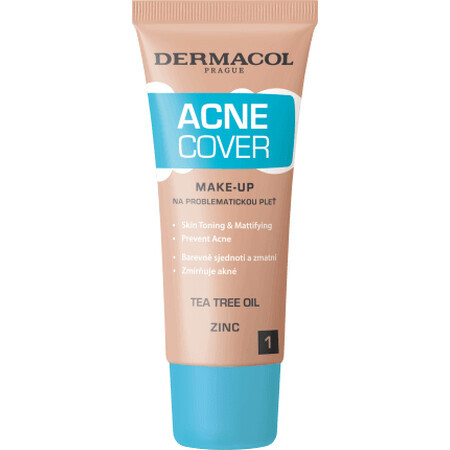 Dermacol Fond de ten AcneCover 1, 30 ml