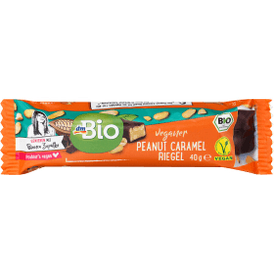 DmBio Baton cu alune și caramel, 40 g