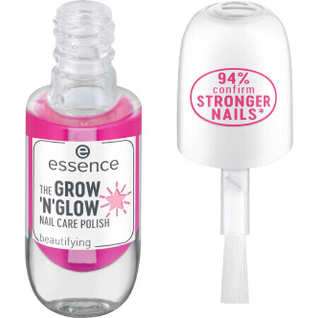 Essence cosmetics GROWN'N'GLOW NAIL CARE Lac pentru unghii, 8 ml